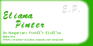 eliana pinter business card